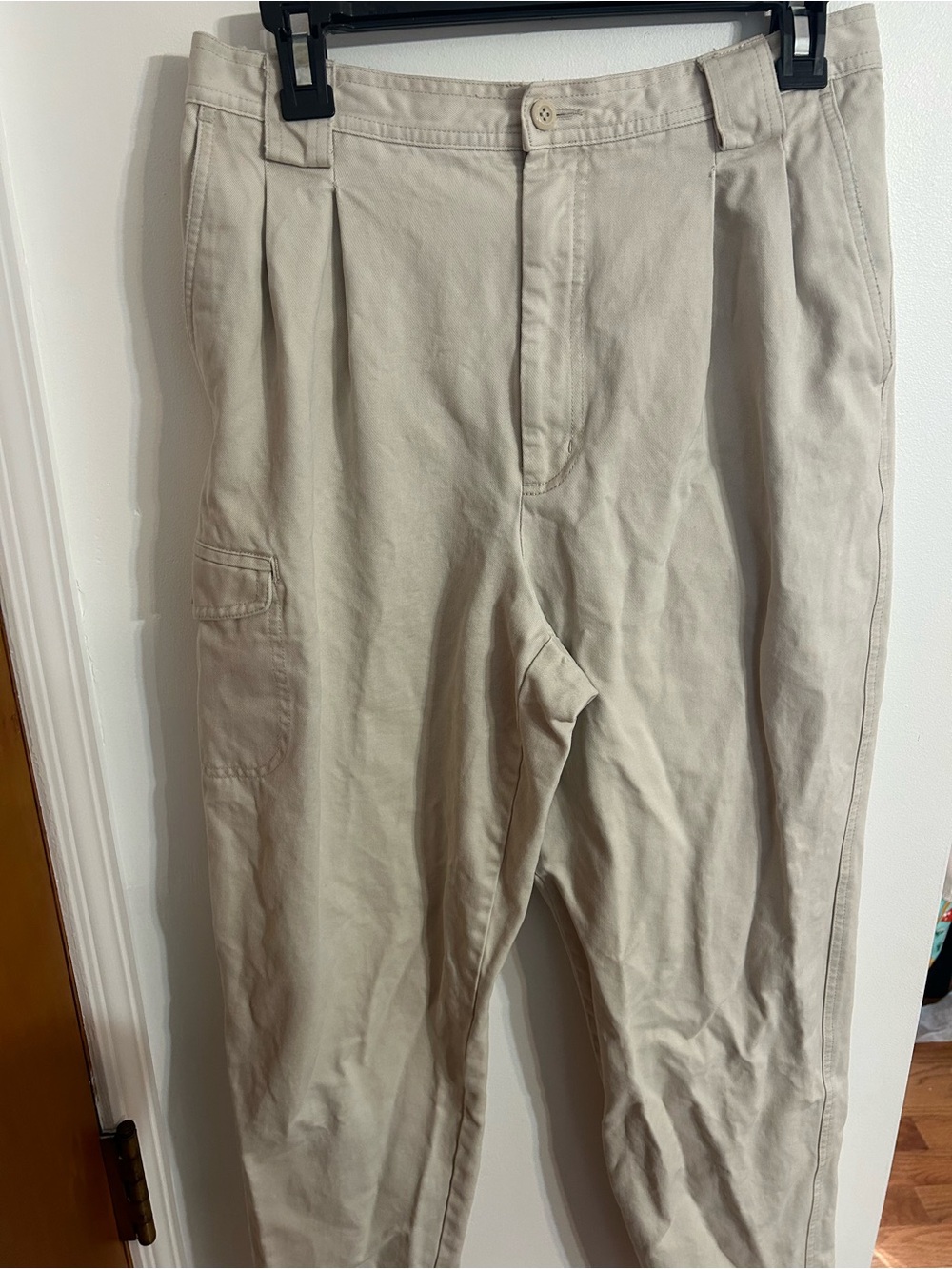 Eddie Bauer Straight-Leg Pants in Light Beige